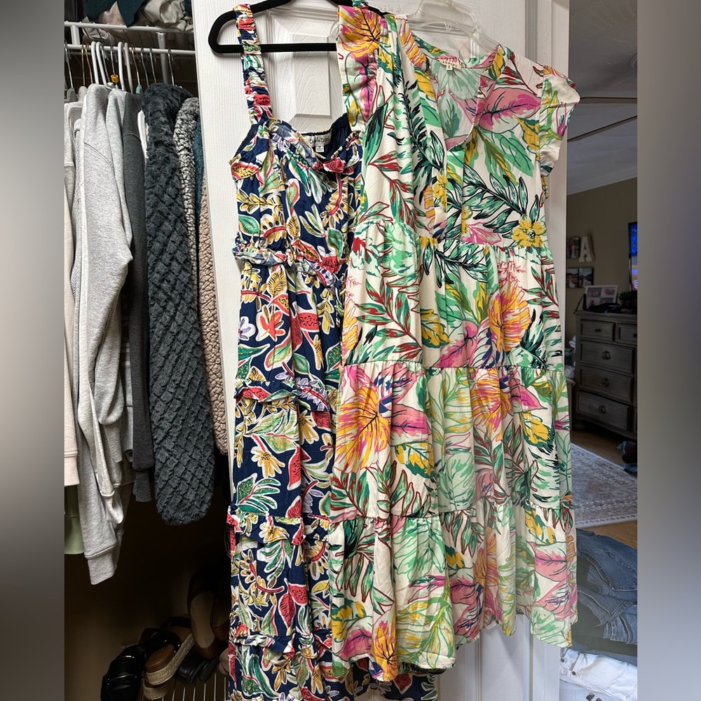 Bundle of tropical dresses